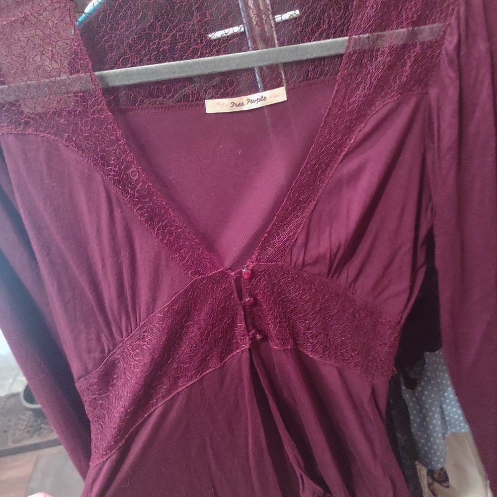 Free People three button top/cardigan